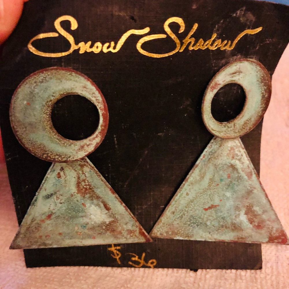 Metal Earrings Custom Handmade Vintage